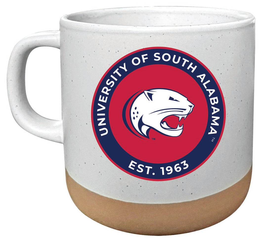 University of South Alabama 14 oz Mug with Clay Bottom Officially Licensed