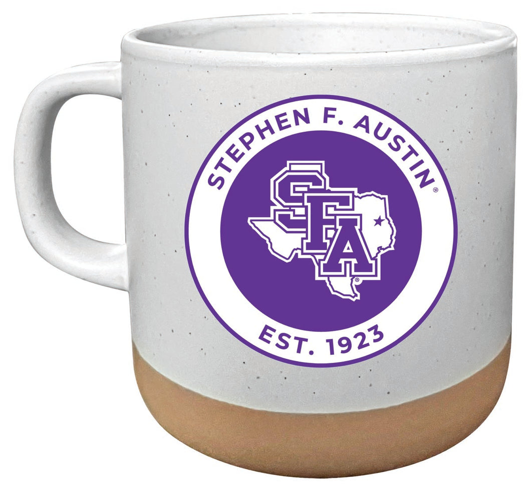 Stephen F. Austin State University 14 oz Mug with Clay Bottom Officially Licensed