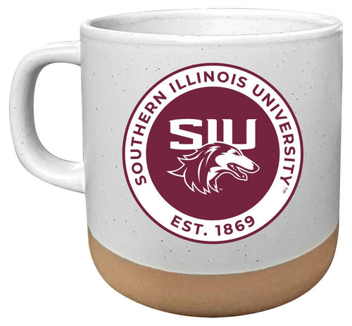 Southern Illinois Salukis 14 oz Mug with Clay Bottom Officially Licensed