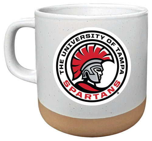 University of Tampa Spartans 14 oz Mug with Clay Bottom Officially Licensed