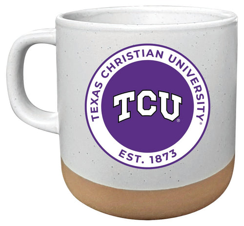 Texas Christian University 14oz Mug with Clay Bottom Officially Licensed Collegiate Product Single