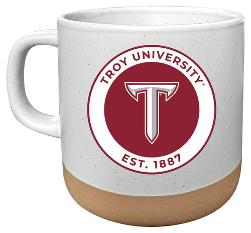 Troy University 14 oz Mug with Clay Bottom Officially Licensed