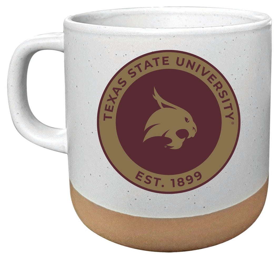 Texas State Bobcats 14 oz Mug with Clay Bottom Officially Licensed