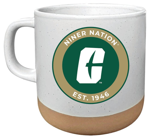 North Carolina Charlotte Forty-Niners 14oz Mug with Clay Bottom Officially Licensed Collegiate Product 2-Pack