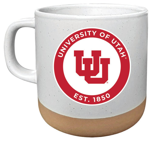 Utah Utes 14oz Mug with Clay Bottom Officially Licensed Collegiate Product Single