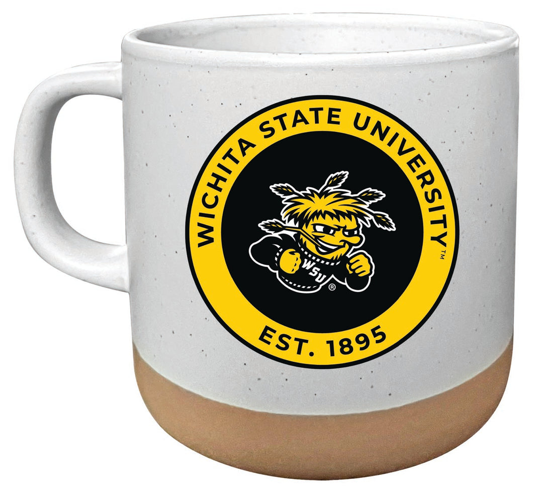 Wichita State Shockers 14 oz Mug with Clay Bottom Officially Licensed