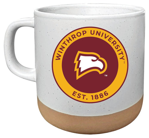 Winthrop University 14oz Mug with Clay Bottom Officially Licensed Collegiate Product 2-Pack