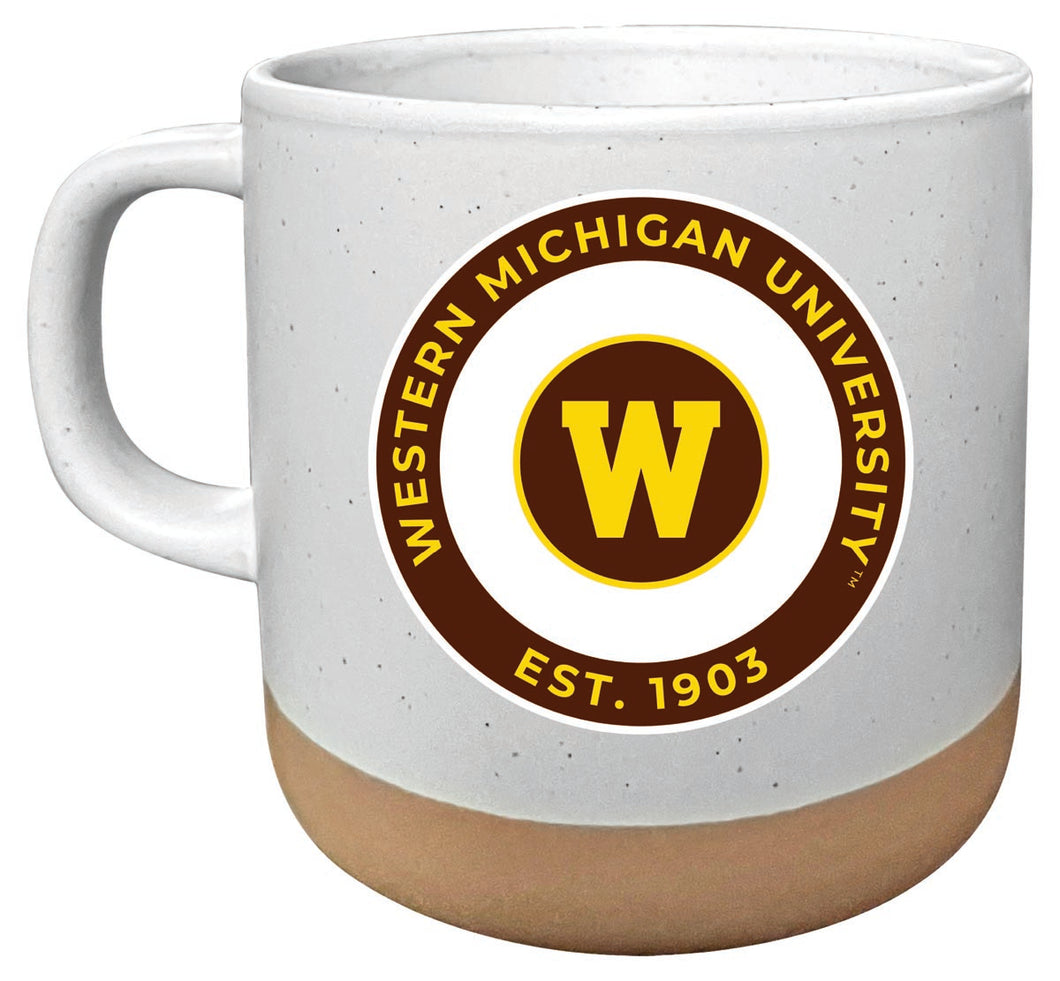 Western Michigan University 14 oz Mug with Clay Bottom Officially Licensed