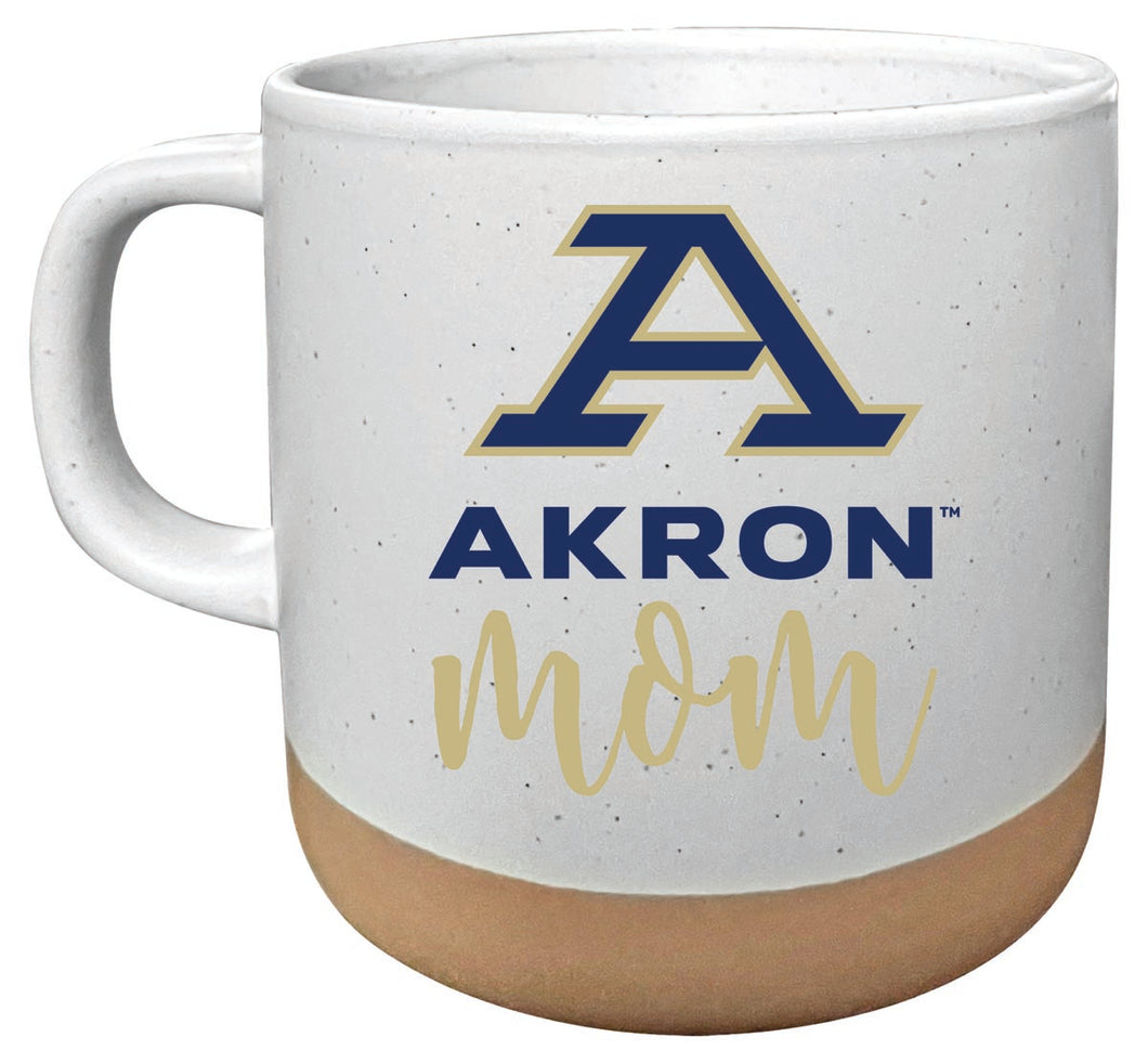 Akron Zips 14 oz Mug with Clay Bottom Mom Design Officially Licensed