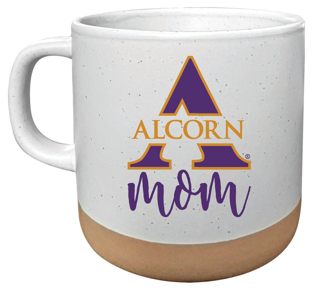 Alcorn State Braves 14 oz Mug with Clay Bottom Mom Design Officially Licensed