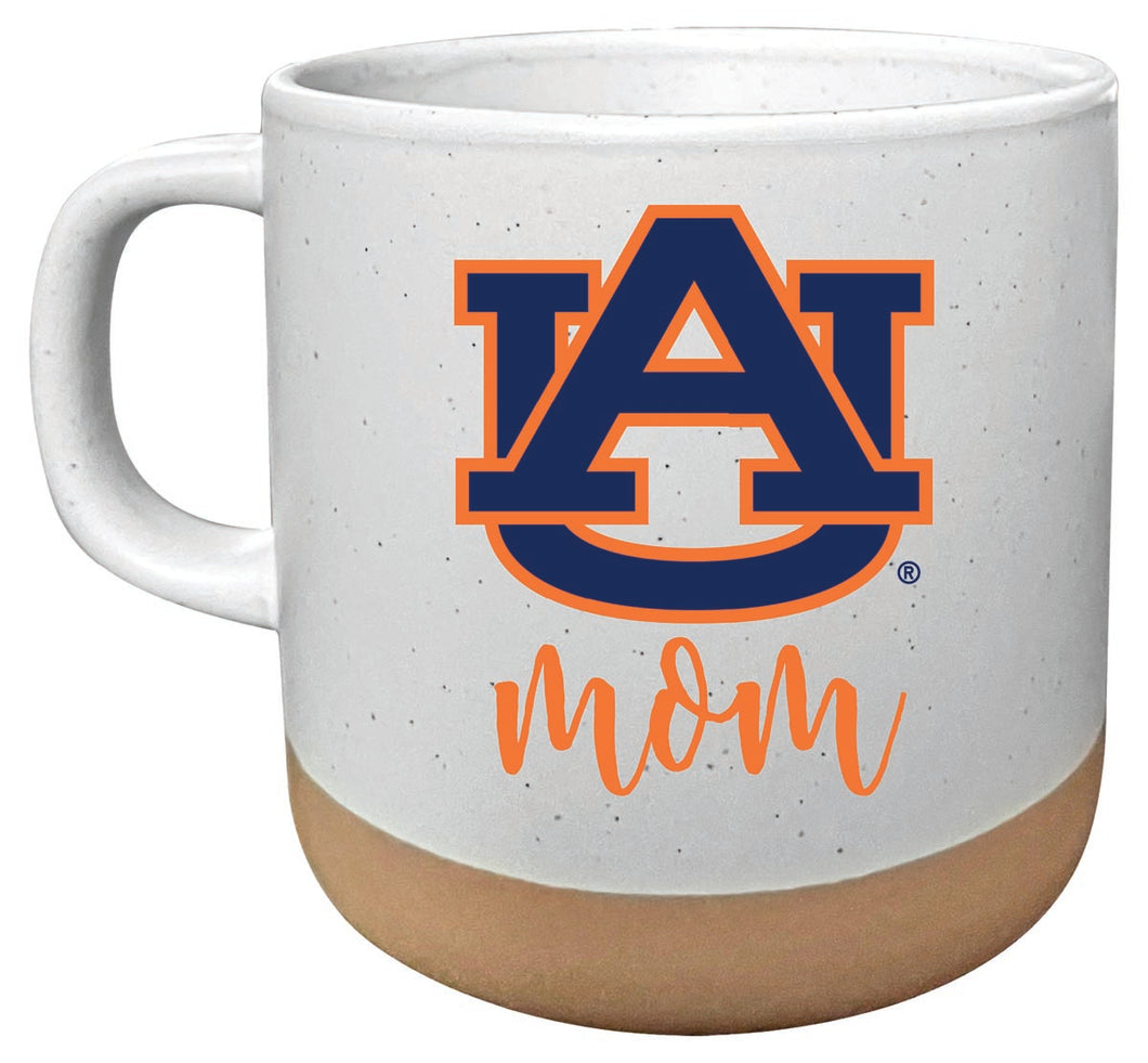 Auburn Tigers 14 oz Mug with Clay Bottom Mom Design Officially Licensed