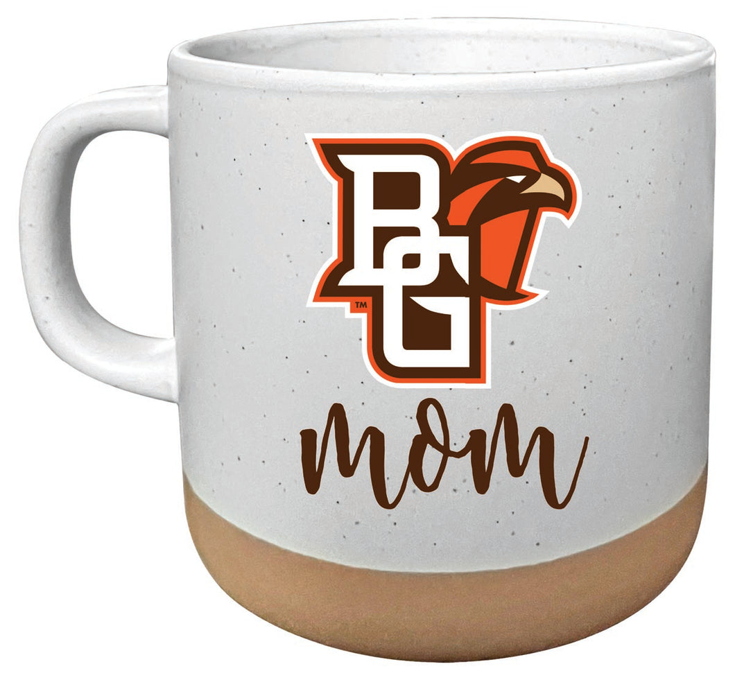 Bowling Green Falcons 14 oz Mug with Clay Bottom Mom Design Officially Licensed