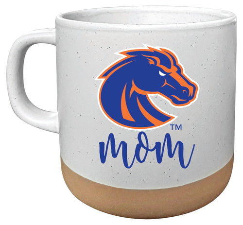 Boise State Broncos 14 oz Mug with Clay Bottom Mom Design Officially Licensed