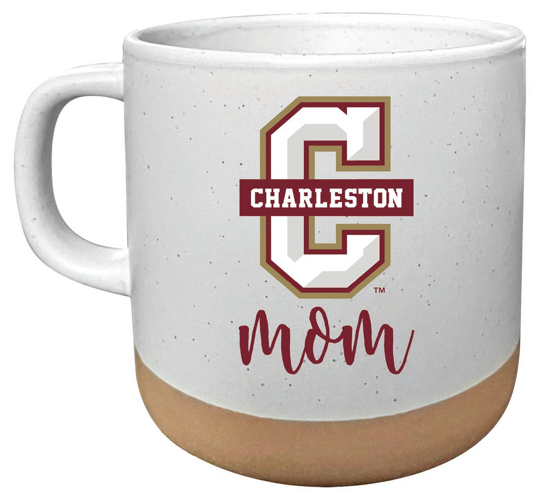 College of Charleston 14 oz Mug with Clay Bottom Mom Design Officially Licensed