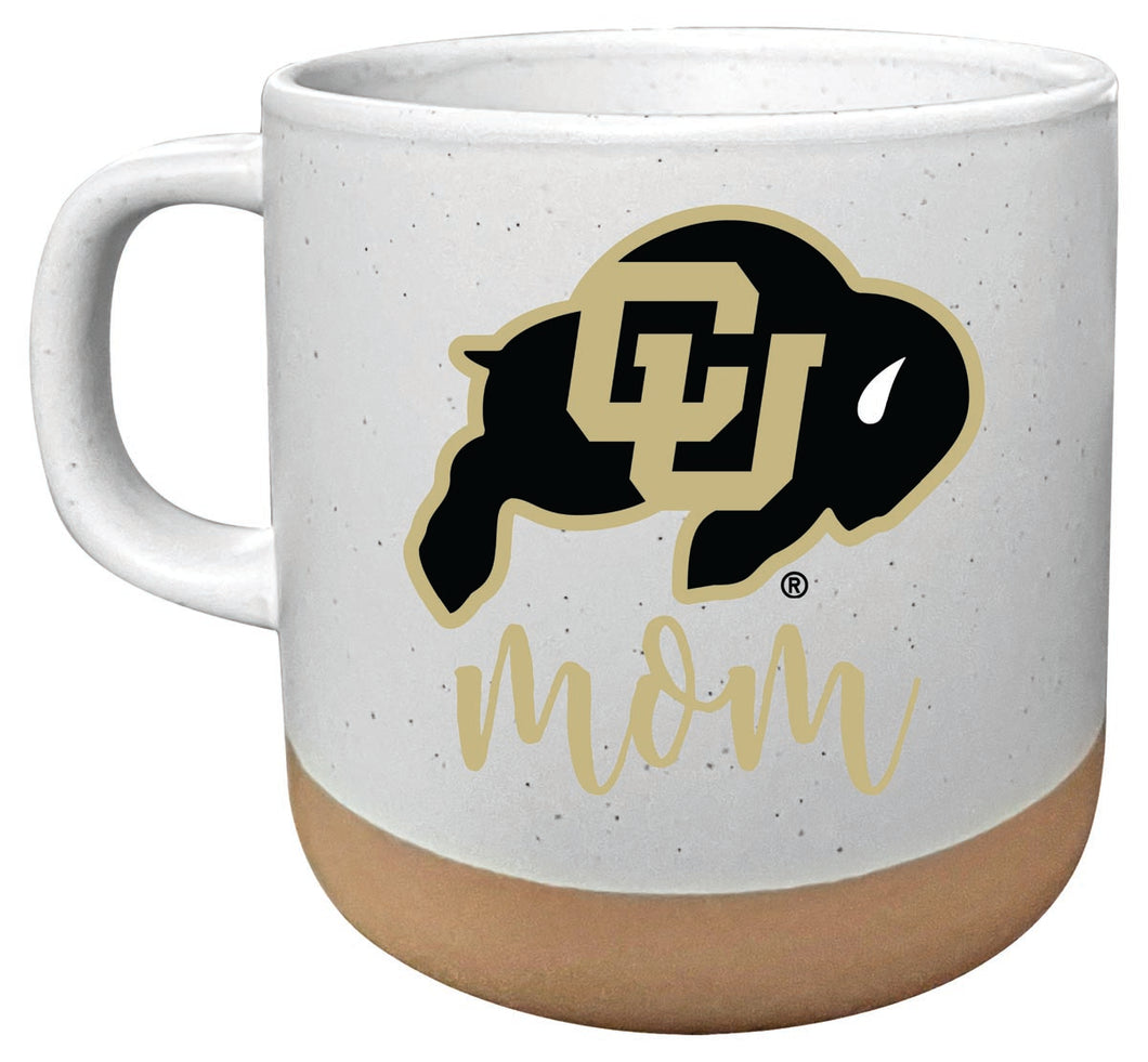 Colorado Buffaloes 14 oz Mug with Clay Bottom Mom Design Officially Licensed