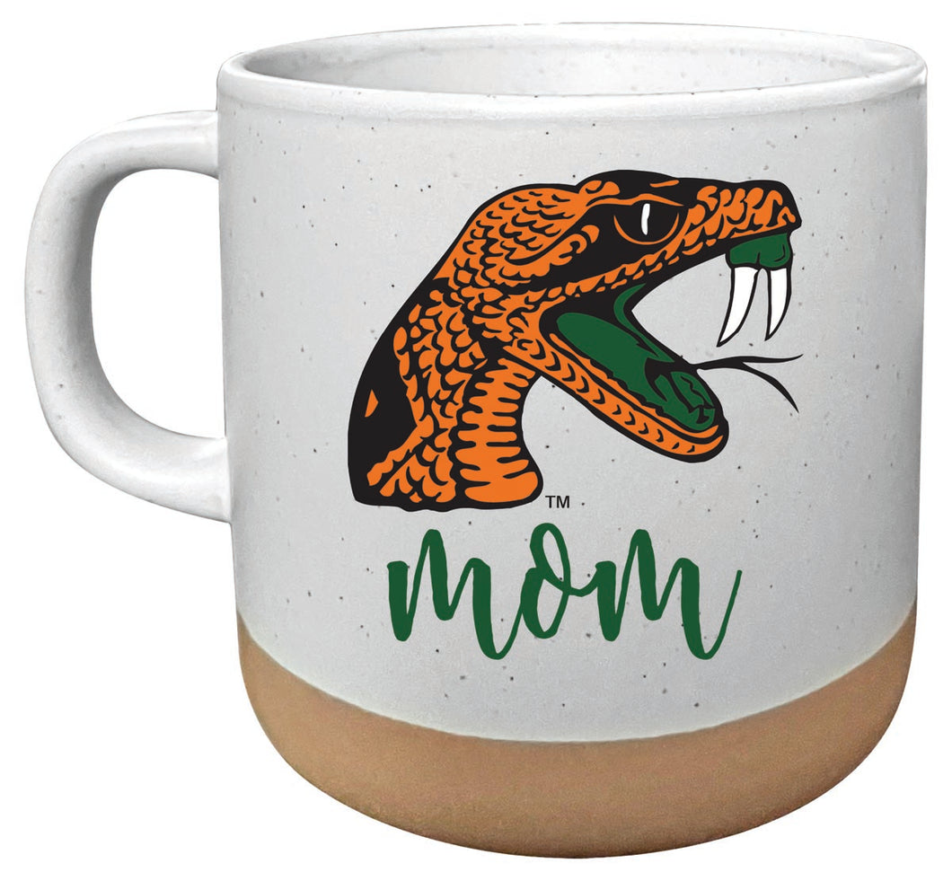 Florida A&M Rattlers 14 oz Mug with Clay Bottom Mom Design Officially Licensed