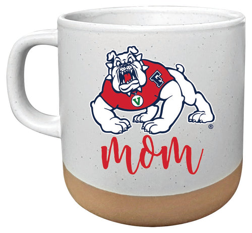 Fresno State Bulldogs 14 oz Mug with Clay Bottom Mom Design Officially Licensed