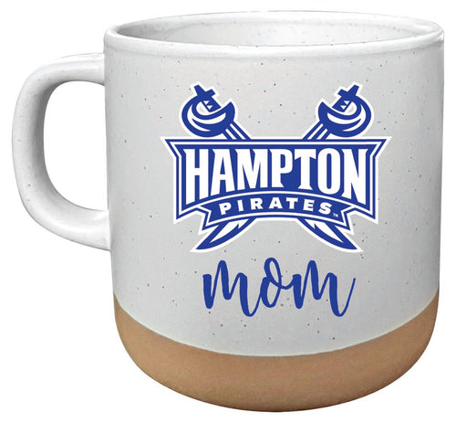 Hampton University 14 oz Mug with Clay Bottom Mom Design Officially Licensed