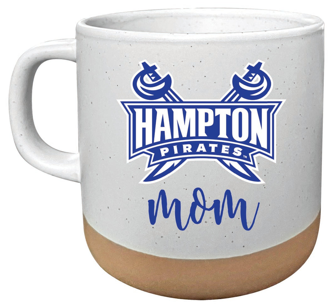 Hampton University 14 oz Mug with Clay Bottom Mom Design Officially Licensed