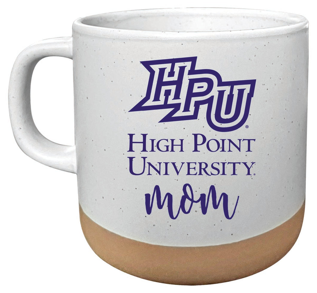 High Point University 14 oz Mug with Clay Bottom Mom Design Officially Licensed