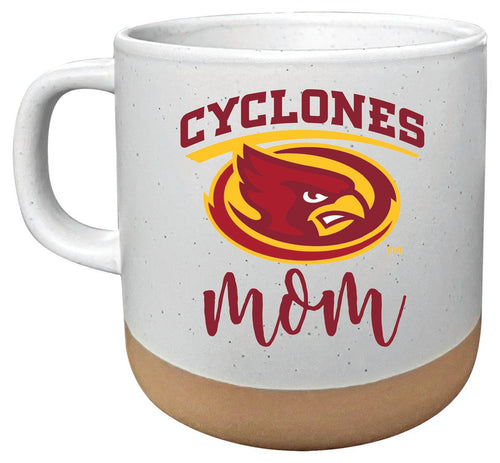 Iowa State Cyclones 14 oz Mug with Clay Bottom Mom Design Officially Licensed