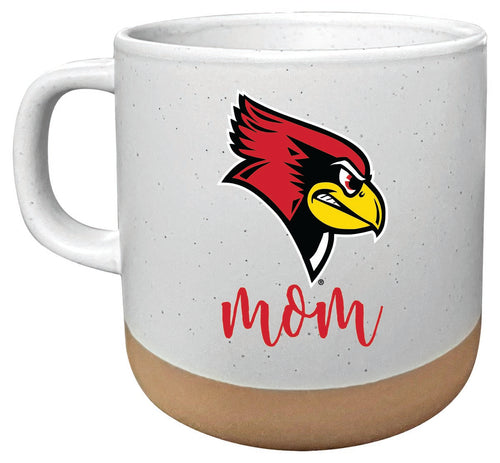 Illinois State Redbirds 14 oz Mug with Clay Bottom Mom Design Officially Licensed