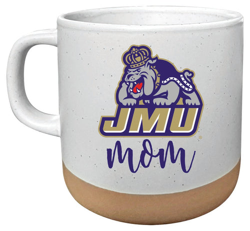 James Madison Dukes 14 oz Mug with Clay Bottom Mom Design Officially Licensed