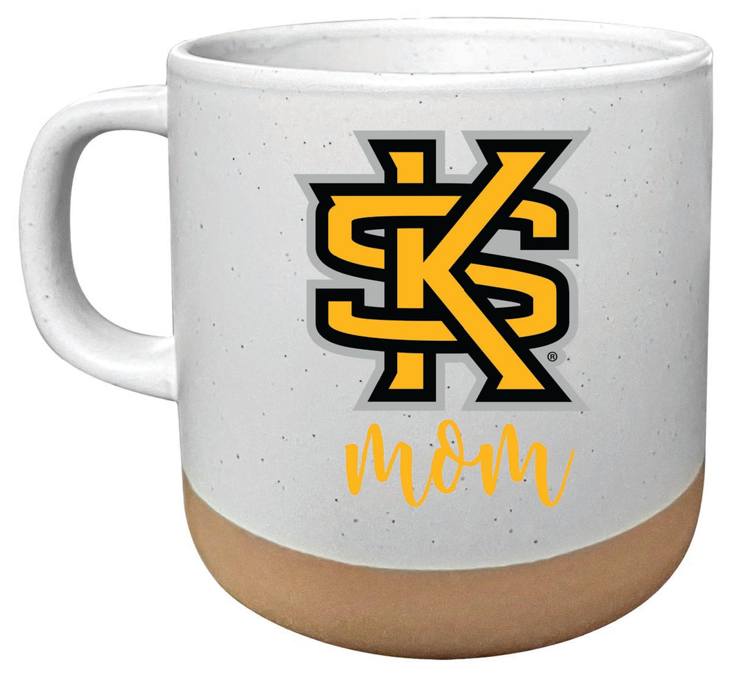 Kennesaw State University 14 oz Mug with Clay Bottom Mom Design Officially Licensed