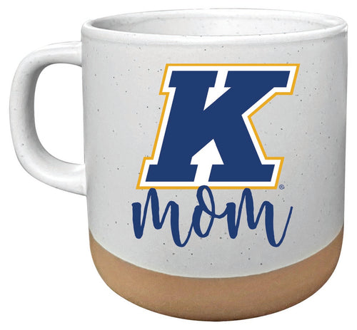 Kent State University 14 oz Mug with Clay Bottom Mom Design Officially Licensed