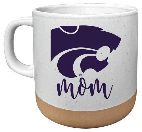 Kansas State Wildcats 14 oz Mug with Clay Bottom Mom Design Officially Licensed