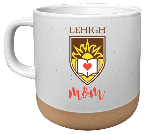 Lehigh University Mountain Hawks 14 oz Mug with Clay Bottom Mom Design Officially Licensed