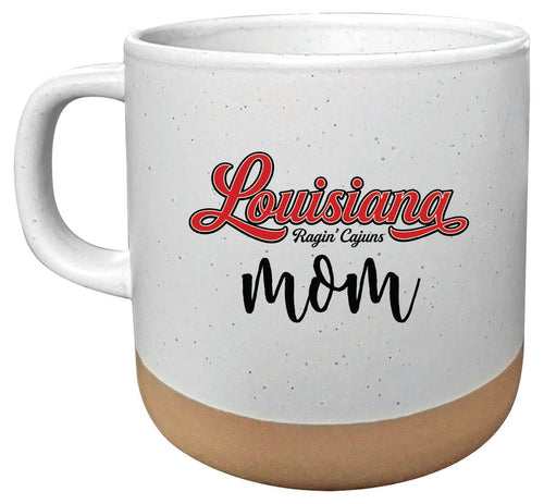 Louisiana at Lafayette Ragin' Cajuns 14 oz Mug with Clay Bottom Mom Design Officially Licensed