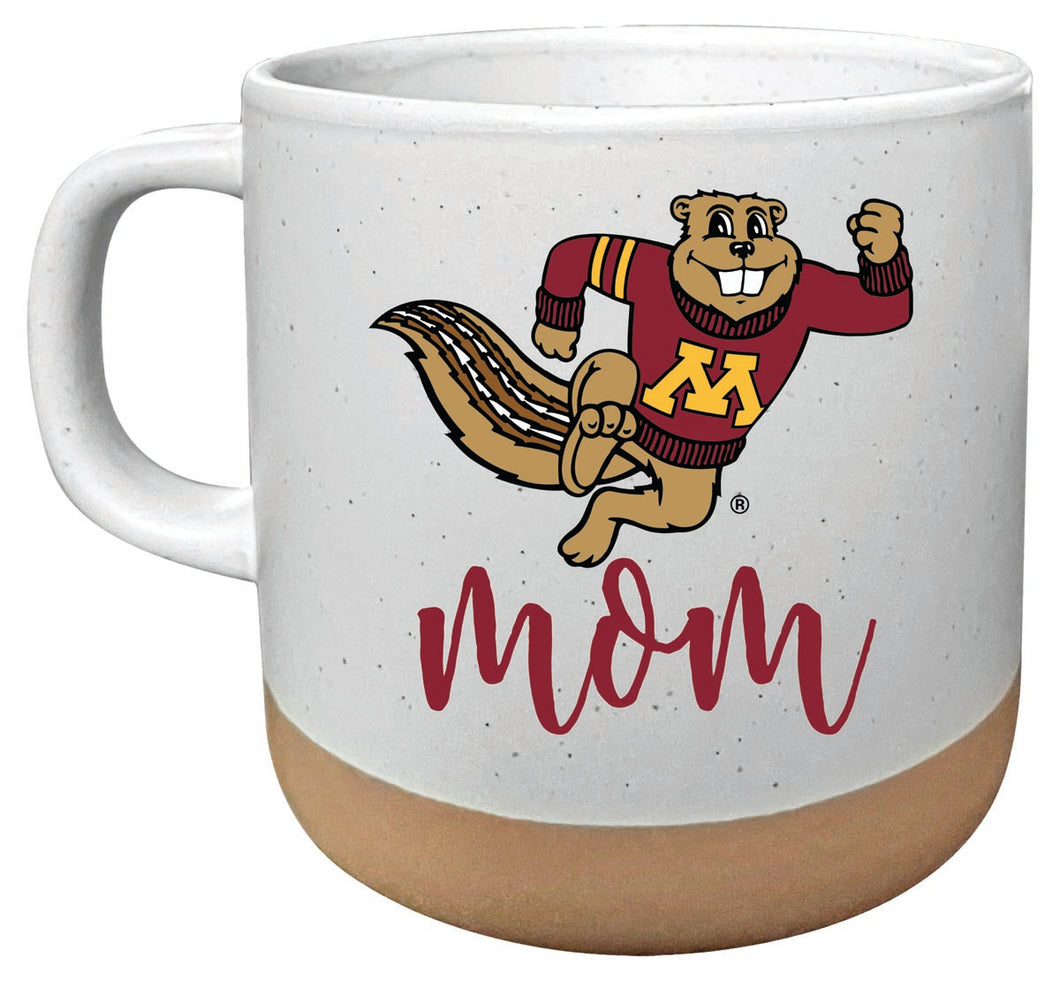 Minnesota Gophers 14 oz Mug with Clay Bottom Mom Design Officially Licensed