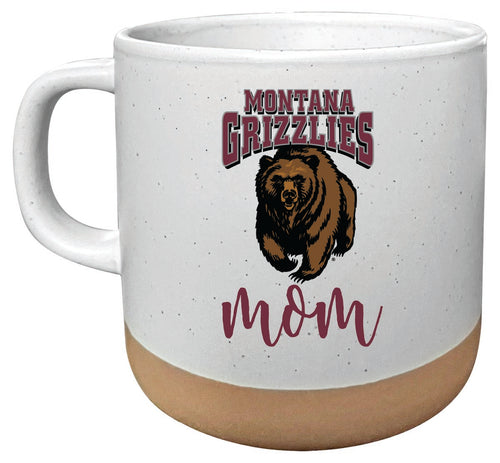 Montana University 14 oz Mug with Clay Bottom Mom Design Officially Licensed