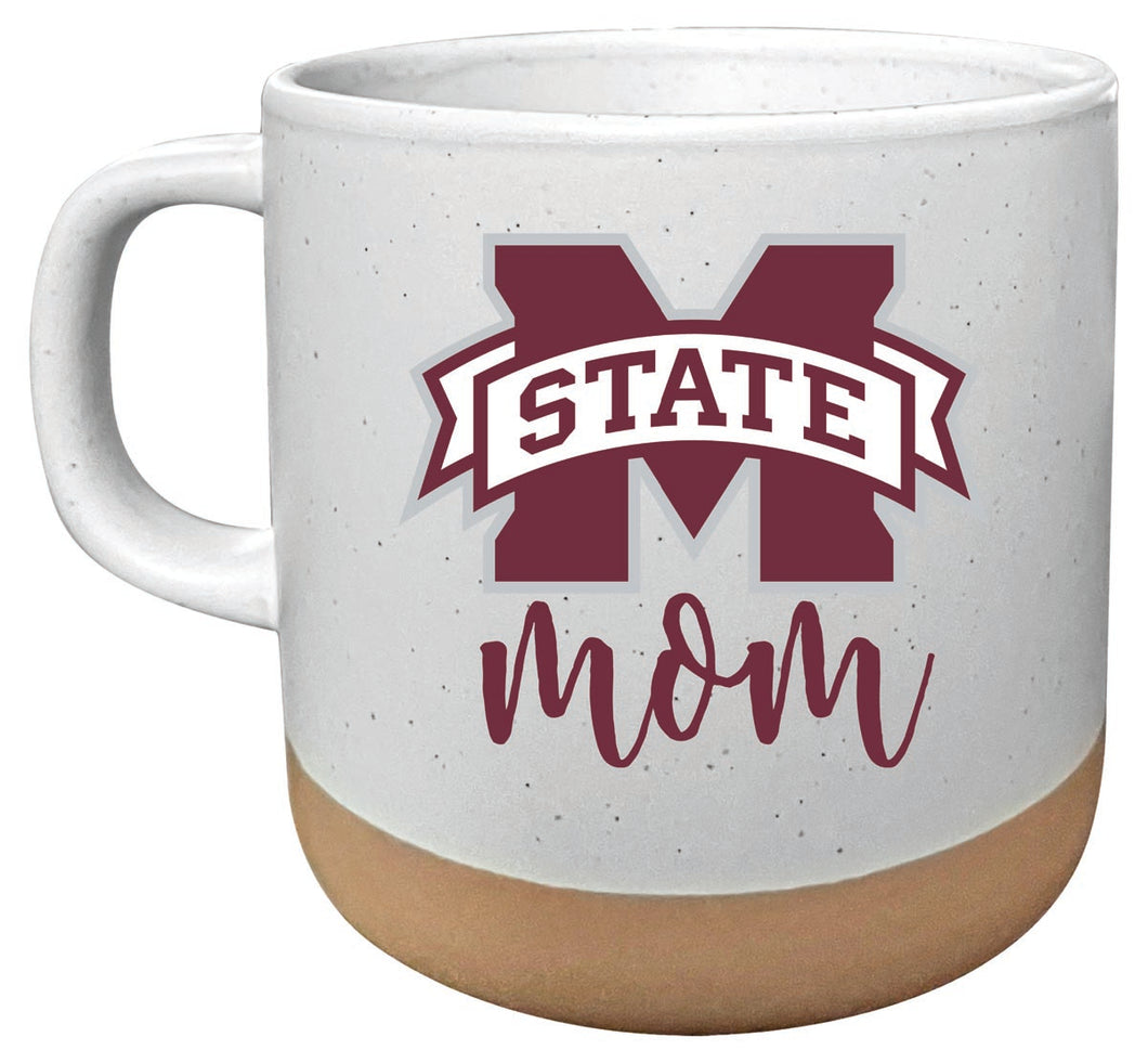 Mississippi State Bulldogs 14 oz Mug with Clay Bottom Mom Design Officially Licensed