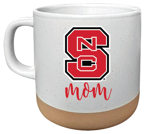 NC State Wolfpack 14 oz Mug with Clay Bottom Mom Design Officially Licensed