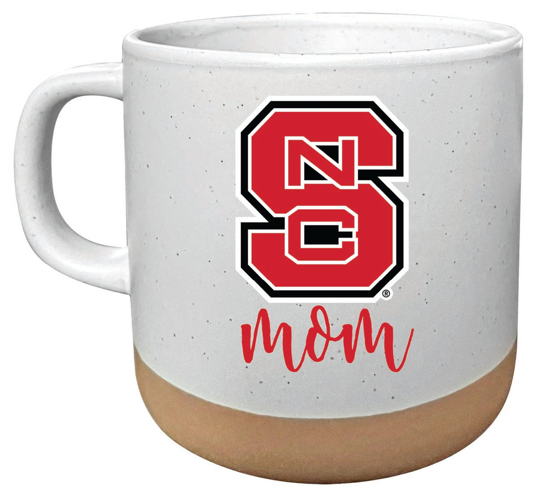 NC State Wolfpack 14 oz Mug with Clay Bottom Mom Design Officially Licensed