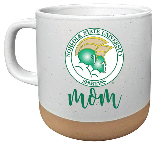 Norfolk State University 14 oz Mug with Clay Bottom Mom Design Officially Licensed