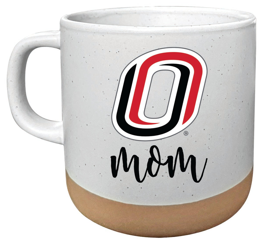 Nebraska at Omaha 14 oz Mug with Clay Bottom Mom Design Officially Licensed