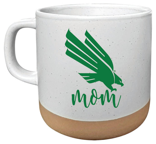 North Texas 14 oz Mug with Clay Bottom Mom Design Officially Licensed