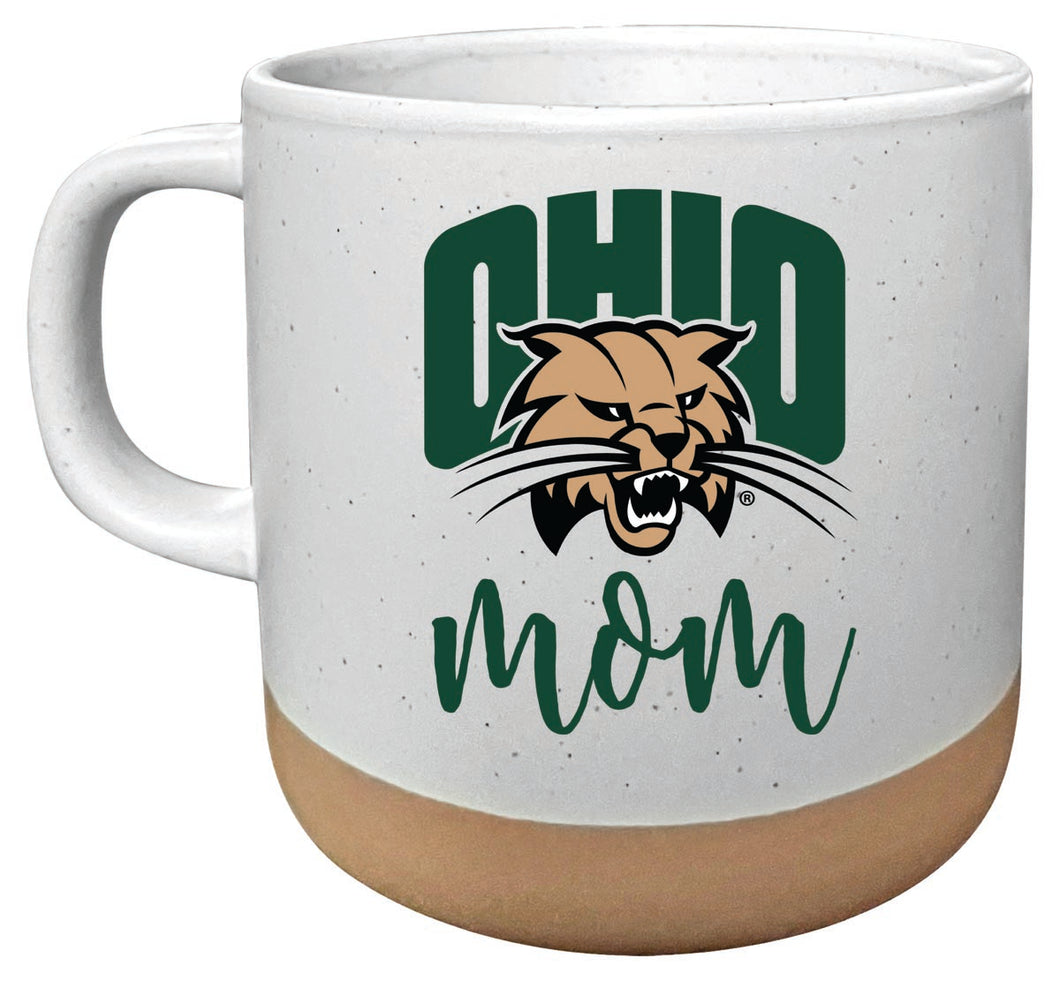 Ohio University 14 oz Mug with Clay Bottom Mom Design Officially Licensed