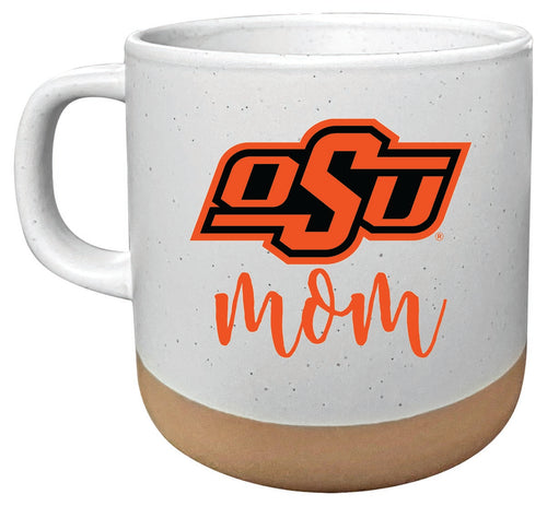 Oklahoma State Cowboys 14 oz Mug with Clay Bottom Mom Design Officially Licensed