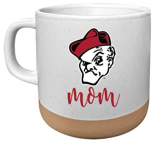 Ohio Wesleyan University 14 oz Mug with Clay Bottom Mom Design Officially Licensed