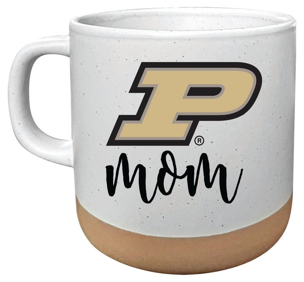 Purdue Boilermakers 14 oz Mug with Clay Bottom Mom Design Officially Licensed