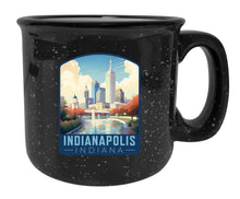 Load image into Gallery viewer, Indianapolis Indiana Design A Souvenir 16 oz Ceramic camping mug
