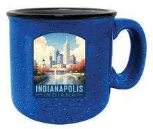 Load image into Gallery viewer, Indianapolis Indiana Design A Souvenir 16 oz Ceramic camping mug
