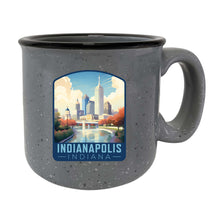 Load image into Gallery viewer, Indianapolis Indiana Design A Souvenir 16 oz Ceramic camping mug
