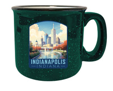 Load image into Gallery viewer, Indianapolis Indiana Design A Souvenir 16 oz Ceramic camping mug
