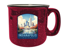 Load image into Gallery viewer, Indianapolis Indiana Design A Souvenir 16 oz Ceramic camping mug
