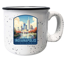 Load image into Gallery viewer, Indianapolis Indiana Design A Souvenir 16 oz Ceramic camping mug White Single
